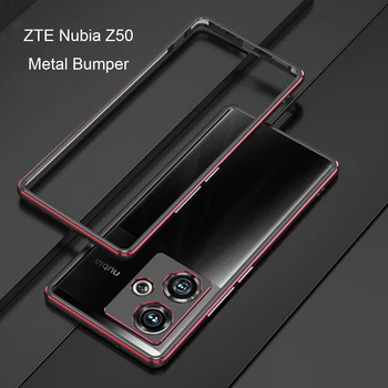 Модный Чехол-бампер ZTE Nubia Z50 Роскошная Алюминиевая Металлическая рамка для телефона Nubia Z50 Металлический защитный чехол для объектива камеры