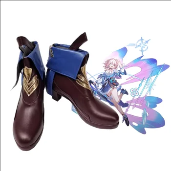 Новая игра Honkai Star Rail Аниме Периметр 7 марта, Богиня, Хэллоуин, Косплей, Коричневая модель, Обувь на низком каблуке Comic-Con
