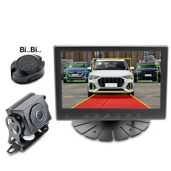 Новый 1080P 7-дюймовый автомобильный AHD-монитор с радаром, автоматическое интеллектуальное отслеживание, Видео-датчик парковки, Вид сзади, Грузовик, автобус, AI