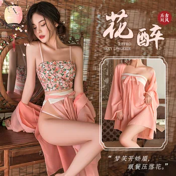 Одежда в древнем китайском стиле Ханьфу сексуальное нижнее белье сексуальная пижама сексуальная униформа искушение восточное эстетическое чувство 6815