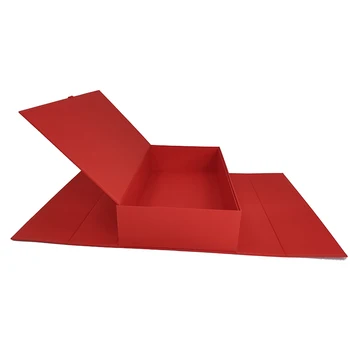 Оптовая продажа Изготовленного на заказ картона с логотипом роскошная двойная подарочная коробка seAlibabang магнитная упаковка красная подарочная коробка