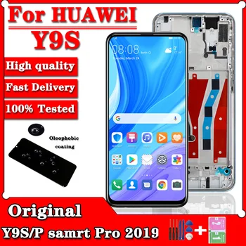 оригинальный 6,59 дюймов Для Huawei Y9S Y9 s/P Smart Pro 2019 ЖК-дисплей Высокого Качества с цифровым преобразователем сенсорного экрана и рамкой Дисплейного модуля