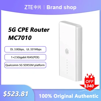 Оригинальный ZTE MC7010 Разблокировка Наружного Беспроводного WIFI Маршрутизатора Qualcomm 5G Sub6 + 4G LTE 5G NR NSA + SA Сетевой Усилитель Ретранслятор Расширитель