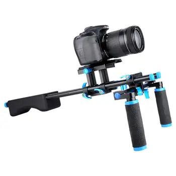 Плечевая установка камеры Портативная Система для создания фильмов С Креплением камеры/Видеокамеры С Двумя ручками Для Цифровых Зеркальных Видеокамер DV Camcorder