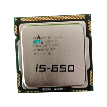 Подержанный процессор Core i5 650 3,2 ГГц, Двухъядерный 4 МБ Кэш-памяти, сокет LGA 1156 32 нм 73 Вт, настольный процессор I5-650, Бесплатная Доставка