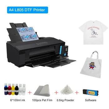 Принтер A4 DTF С Прямой Передачей Пленки DTF Принтер A4 Для Epson L805 A4 Термопресс Пленка Печатная Машина Для Футболки Толстовки Джинсы