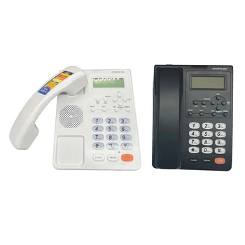 Проводной Стационарный телефон для домашних Офисов на английском языке с функцией отключения звука/ повторного набора/ вспышки Инструмент связи для различных сценариев C1FD