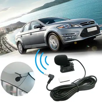 Профессиональный автомобильный аудиомикрофон 3 м 3,5 мм Зажимной кабель Абсолютно новый и высококачественный Вызов Внешнего GPS-навигатора Автомобильный микрофон
