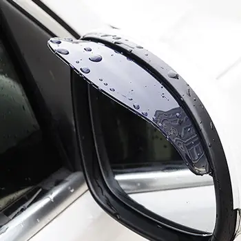 Прямая поставка!! 2 предмета, универсальное боковое зеркало заднего вида, черные прозрачные экраны от дождя и снега для легкового грузовика
