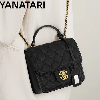 Роскошная сумка из натуральной кожи, Маленькая квадратная сумка, сумки через плечо, сумки через плечо из воловьей кожи, сумки через плечо в корейском стиле, женская модная сумка