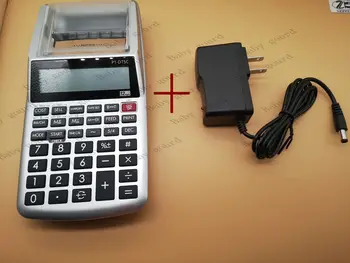 С зарядным устройством Новый оригинальный калькулятор монохромной печати P1-DTSC ink wheel, портативный компьютерный принтер P1 DTSC calculator printer