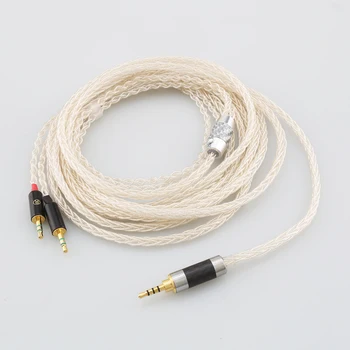 Сменный кабель из 100% чистого серебра для Hifiman HE400S, HE-400I, HE-400i (версия со штекером 2,5 мм), HE560, HE-350, HE1000, HE1000 V2