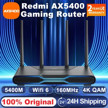 Совместимый с Redmi Маршрутизатор AX5400 5400 Мбит/с WiFi6 5G 512 МБ Процессор Qualcomm Сетчатый Ретранслятор Внешний Сетевой усилитель сигнала Умный Дом