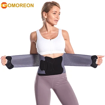 Спортивный бандаж для спины GOMOREON для мужчин и женщин - Дышащий Поясничный Поддерживающий поясницу при ишиасе, межпозвоночной грыже