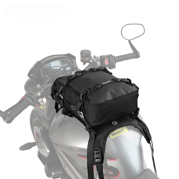Сумка для мотоцикла Rhinowalk, комплект с базой, Универсальный 10-литровый Внутренний водонепроницаемый рюкзак для верховой езды, Дорожные сумки через плечо, Седло