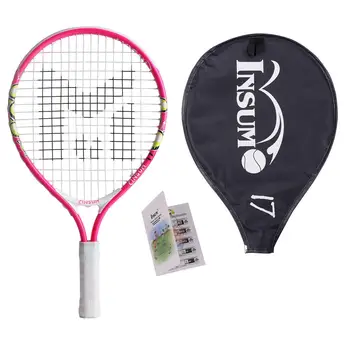 Теннисная ракетка INSUM 17 Дюймов для детей 2-4 лет с сумкой-чехлом, спортивные аксессуары для тенниса