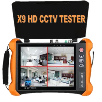 Тестер IP-камеры серии X9 H.265 4K Мультиметр оптоволоконный CVBS AHD CVI TVI SDI 8MP HD CCTV Тестер Монитор VFL TDR WIFI ONVIF HDMI