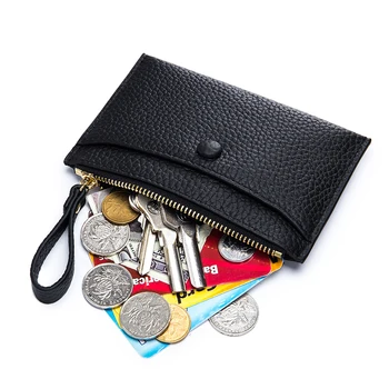 Ультратонкий кожаный кошелек с нулевым размером, мини-карта, чехол для водительских прав, женский многофункциональный пакет с карточками 