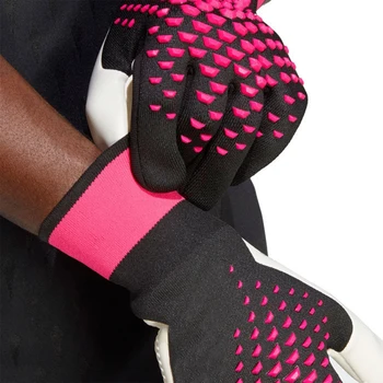 Футбольные перчатки вратаря Для детей и взрослых, защитное снаряжение для тренировки футбольного мяча, износостойкие противоскользящие перчатки вратаря