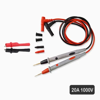 Цифровой мультиметр 20A 1000V Тестовые провода для зонда Pin-Игла Super Tip Multi Meter Tester Lead Probe Wire Ручка Кабель