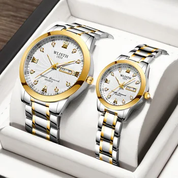 Часы, женские модные парные часы, пара светящихся мужских часов, водонепроницаемые кварцевые часы