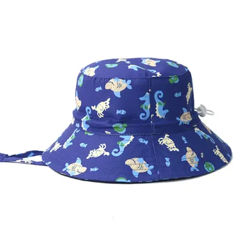 Широкополая Шляпа-ведро Для мальчиков, летний Солнцезащитный Пляжный Аксессуар, Широкополая праздничная шапочка с защитой от ультрафиолета для малышей, плавающих на открытом воздухе