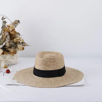 элегантные женские шляпы из РАФИИ, фетровая соломенная шляпа с большими полями, женские шляпы для солнца, летняя шляпа, Соломенная шляпа-ведро, шляпа для гольфа
